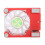 Notebook Cooling Stand DRS03 Double Fan Blue LED Lights Red Finish 1