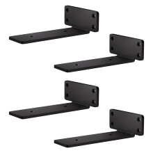 Heavy Duty L Shelf Bracket, 15 cm Support Floating Shelf Bracket (70 kg) (4pcs)