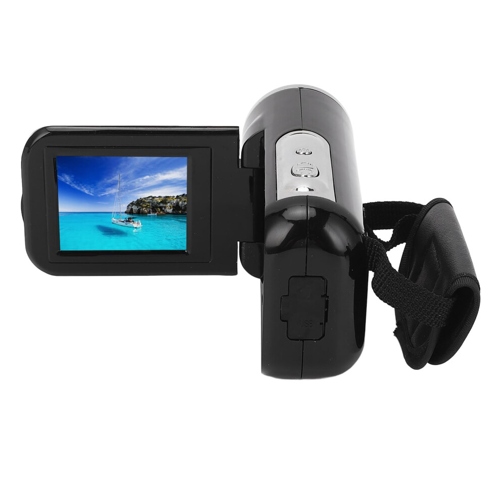 16Mp 1080P Hd Video Camera With 16X Digital Zoom, Usb Camera With 2Inch Rotatable Screen (Black) Black 9347817938586