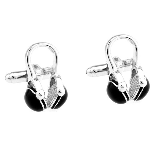 Cufflinks Music Headphones Cuff Fun Shape