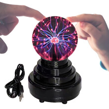 Plasma Ball with Static Electricity, Large, USB Portable, Touch, 3.5 Inches