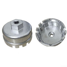 Oil Filter Wrench 14 Flute Aluminum Cap Removal Tool for Toyota 3/8 Inch Drive