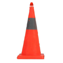Collapsible Traffic Cones: Reflective PopUp Orange Safety Cones For Parking, Training And Emergency Breakdowns, 45 cm