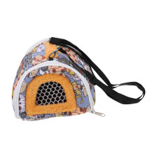 1 piece small animal carrier bag for hamsters, guinea pigs, and other small pets, portable, breathable canvas travel sleeping nest.