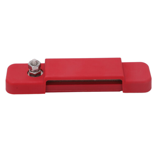 12-Terminal-Stromverteilungsblock rot mit Abdeckung