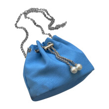Bolsa saco feminina, clutch de noite com strass, bolsa saco brilhante com cordão e cristais, em couro PU com alça de corrente removível.
