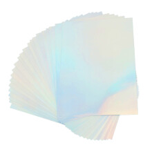 Transparente holografische Folie für Aufkleber, bedruckbares Vinyl-Aufkleberpapier sorgt für lebendige und langlebige Designs für Ihre