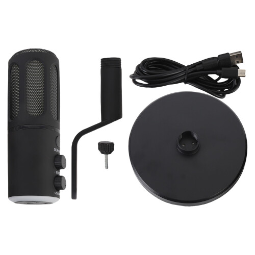 RGB-Dynamisches Mikrofon mit XLR/USB, 16/24-Bit Kardioid 1