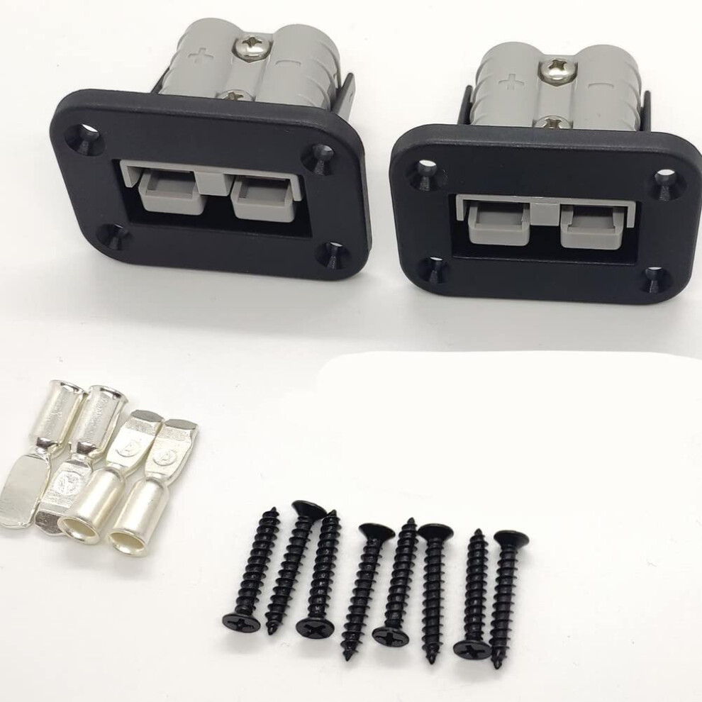 2 Pcs/Set Anderson Plug Flush Mount 50A With 8 Screws For Caravan 9382693636935
