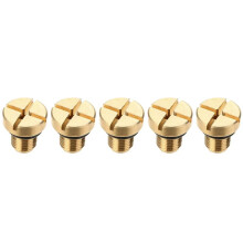 5X 17111712788 Radiator Overflow Coolant Expansion Tank Bleeder Screw Gold for E36 E39 E46 Etc.