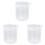 3X 500Ml Becher Gradue en Plastique Transparent 1