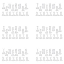 6X Chess Mold for Resin Silicone Chess Resin Mold Chess Crystal Epoxy Casting Molds for DIY Crafts Making Birthday Gift
