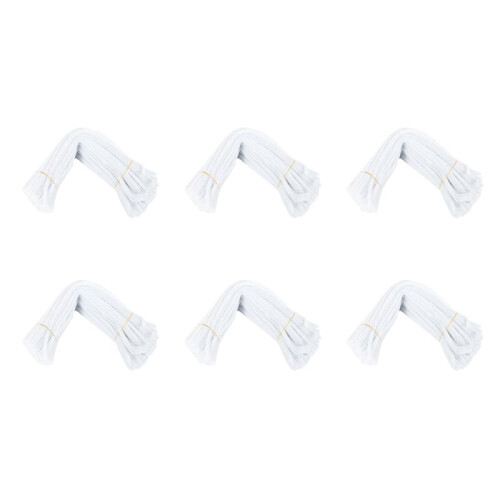 600 Pcs 30cm Création de Cure-Pipes, Blanc
