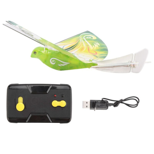 2X Remote-Controlled Simulation Flapping-Wing Flight  Induction Electric  Remote Control Bionic Bird Green 2