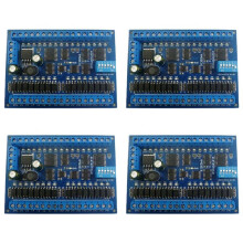 4X  12V 24V 16 Input 16 Output RS485 Remote Control  PLC IO Expansion Board Modbus RTU Module, Only Board