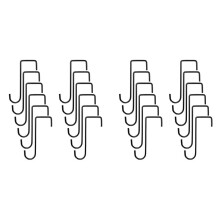 24PCS Plant Hooks Hangers Garden over Fence Hooks for Hanging Baskets, Wall Hanging Fence Hooks for Lights
