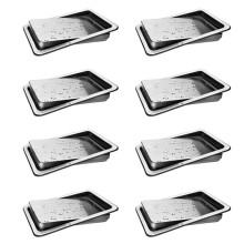 8X Garbage Flap Lid Trash Bin Cover Flush Built-in Balance Swing Flap Garbage Lid for Kitchen Counter Top A