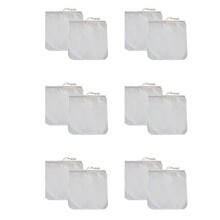 12 Pack Organic Reusable Cold Coffee Brew Filters Bag,12 Inch Wine Brewing Filters Eco-Friendly Mesh Cotton Filter