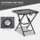 Outsunny Outsunny 3PC Zero Gravity Chairs Sun Lounger Table Set W/ Cup Holders Light Grey 5