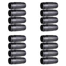 4Pin Speaker/Amp Speakon Female to Female Plug Jack Straight Coupler Cable Connector (16 Pack)