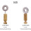 16Pcs Leather Suture Positioning Needle DIY Tool Suture Fixed Position Needle Leather Fixed Suture Needle  Supplies 6