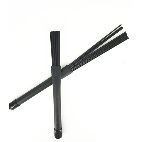 3 Paar Jazz Drum Brushes Retractable Drumsticks 32 cm Schwarz 2