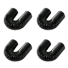 4pcs 2.5 Inch Car Adjustable High Flow Flexible Turbo Cold Air Intake System Hose Pipe Tube 63mm