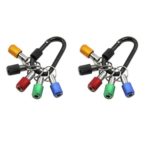 2pcs 1/4 Inch Hex-Shank Screwdriver Bits Holder Practical Extension Bar Drill Screw Adapter Quick Release