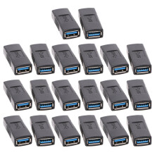 Connettore USB Tipo 20Pcs per Adattatore Accoppiatore Tipo Femmina da 2 A Femmina