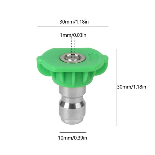 Pressure Washer Spray Nozzle Tip Set, Replacement Sprayer Nozzle Tips for Pressure Washers Accessories,10Pack (Green) 1