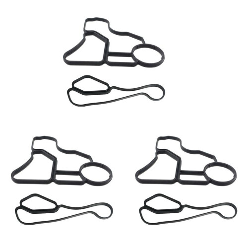 6x 11428637821 11428637820 Engine Oil Filter Housing Seal Gaskets for  E60 E82 E83 E84 E90 E92 E93