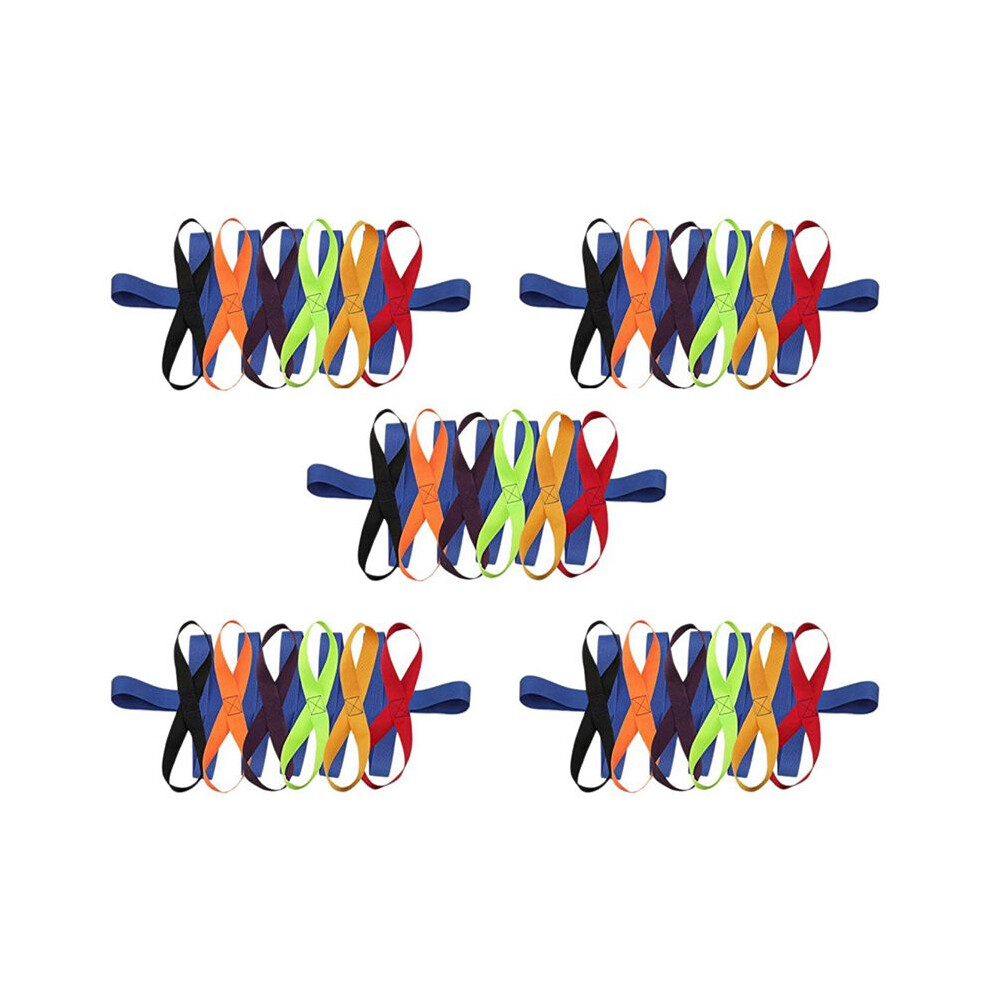 5X Children's Walking Ropes for Preschool Daycare School Kids Outdoor Colorful Handles for  to 12 Children 2 Teachers