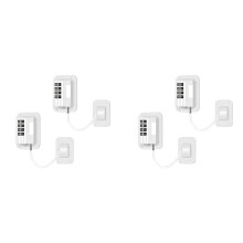 Fridge Lock with Code, Pack of 4 Fridge Locks, No Drilling, Fridge Locks for Refrigerators, Wine Cooler, Window Drawer