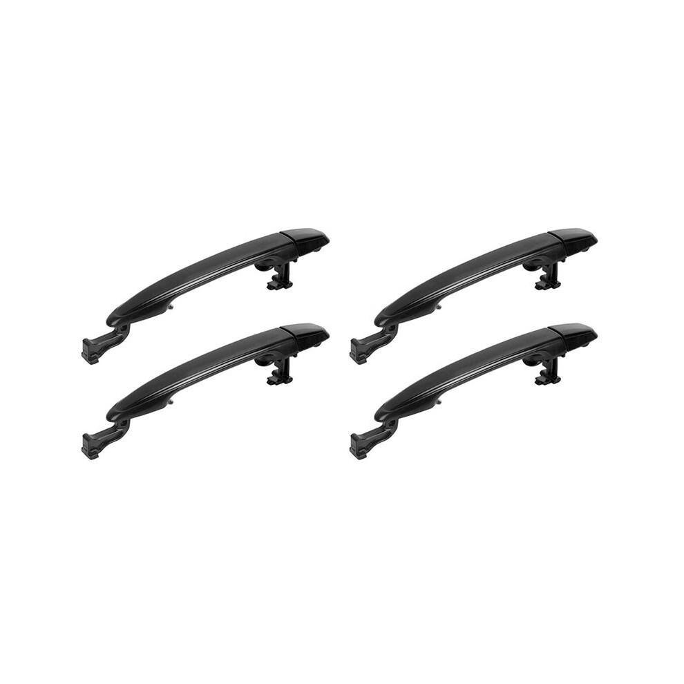 4Pcs Rear Door Handle Exterior Door Handle For Sienna 2004-2010 69213-08020 69227-08040 Black 4711932948877