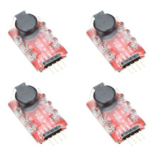 4X Light Hailer Lipo Batterispänning Larm Display Checker 2-3S LED Display för RC Helikopter Quadcopter Bilbatteri