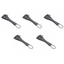 5X 3/4 4/4 Violine Geige Saitenhalter Huegel Art mit 5 Stueck Einhaengesaite Tailcord 4 Feinstimmer Aluminiumlegierung Durable Strong