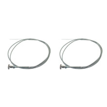 2X Câble D'Étranglement de Carburateur de Carburateur Chromé Universel de 6 Pi pour Hot Rat Rod Holley Edelbrock