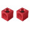 2X 5 Tools in 1 Pool Cue Tip Maintenance, Tapper, Perforator, Shapers - the Last Tip Tool Pool Cue Tips,Red 1