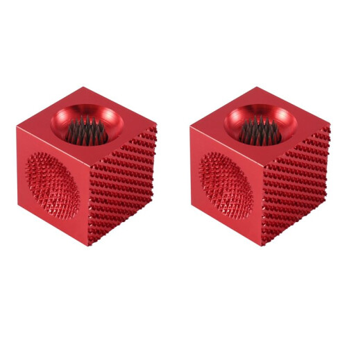 2X 5 Tools in 1 Pool Cue Tip Maintenance, Tapper, Perforator, Shapers - the Last Tip Tool Pool Cue Tips,Red