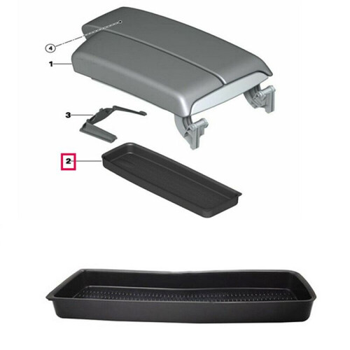 2X for - 3 Series E90 E91 E92 E93 Center Armrest Storage Box Tray 7118064 51167118064 2