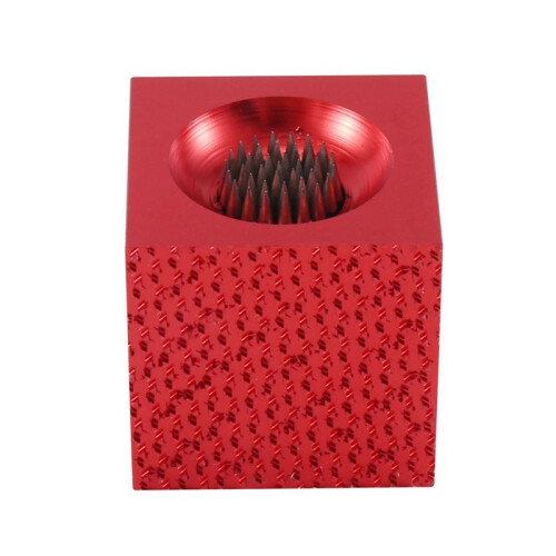 2X 5 Tools im 1 Wartung, Tapper, Perforator, Shaper für Pool-Queue-Spitzen - das Letzte Werkzeug für Pool-Queue-Spitzen, Rot 1