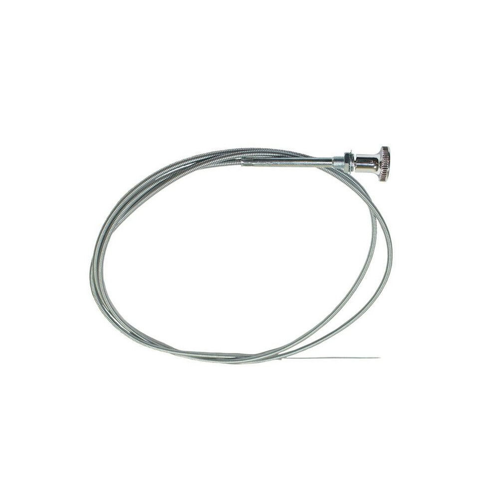 2X Chrome Universal 6 Ft Carb Carburetor Choke Cable Push Pull Choke Throttle Cable For Hot Rat Rod Holley Edelbrock Black 6033610969706