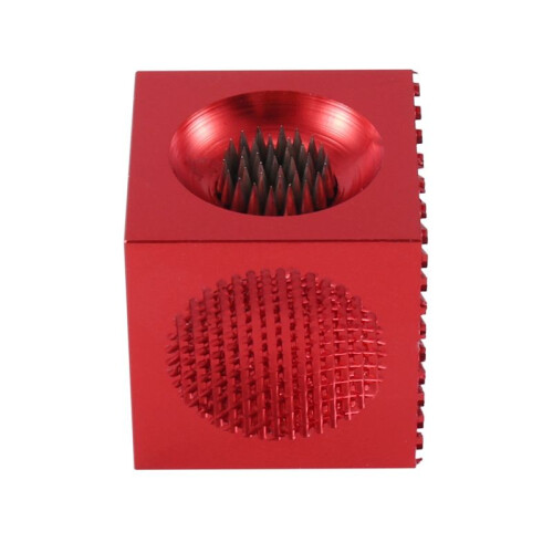 2X 5 Tools im 1 Wartung, Tapper, Perforator, Shaper für Pool-Queue-Spitzen - das Letzte Werkzeug für Pool-Queue-Spitzen, Rot 2