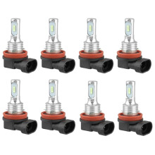 8x Super Bright H8 H9 H11 LED Headlight Bulb Kit HIGH/LOW Light 8000LM 8000K Ice 80W
