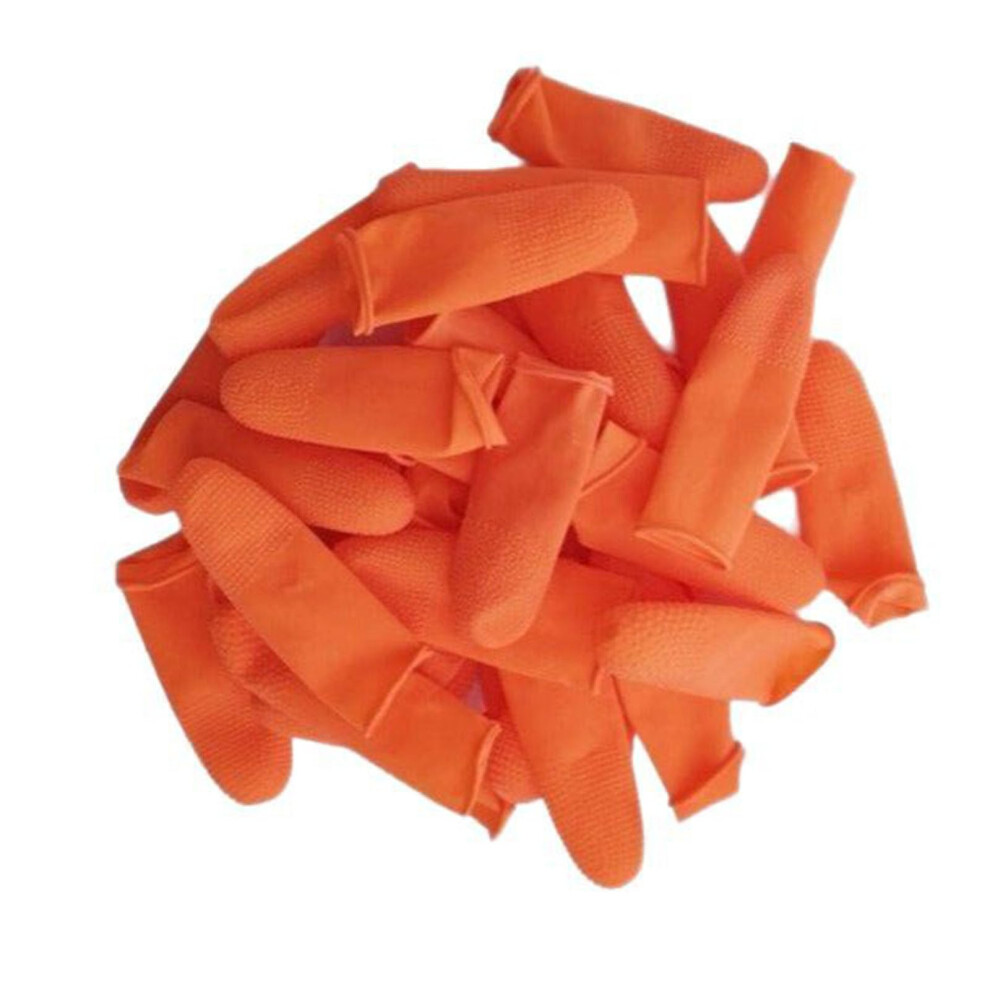 Breathable Latex Finger Cots With Nonslip Dots For Laboratory And Industrial Use Finger Tip Protection 9347817150728