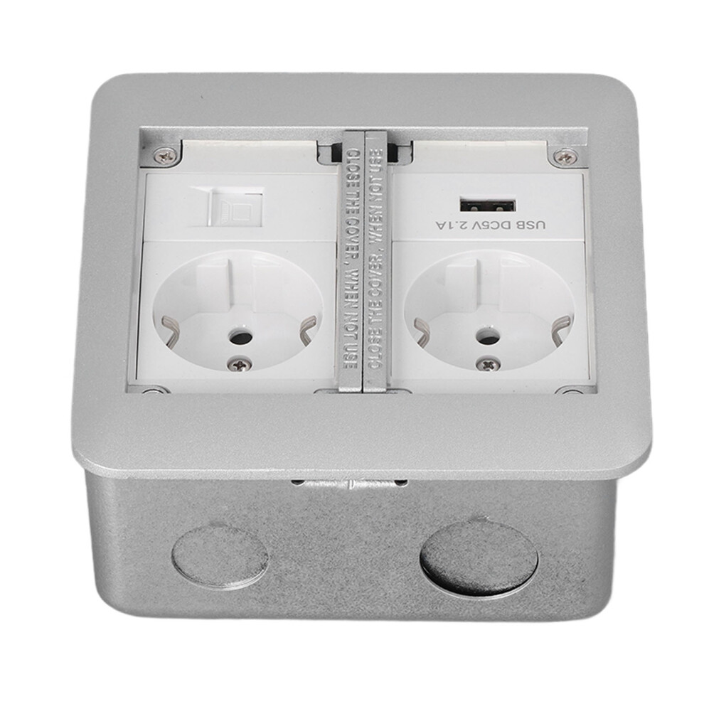 Premium Embedded Waterproof 2-Outlet Socket Flame Retardant Design 4651373191220