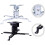 Metal Projector Ceiling Mount 2 Cm Vertical Adjustment Low Profile White Compatible With Projector Models Home Theater 3