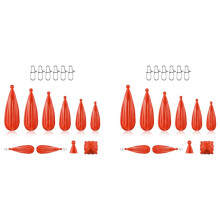 Vissen Praktijk Plug Vissen Casting Plug Baitcasting Rubber Praktijk Plug Geschikt voor Verbetering Casting Vaardigheid, 12 Stuks