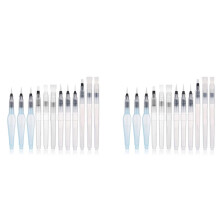 Water Color Brush Pen Set 24 Pcs Water Paint Brushes Refillable Watercolor Brush Pens for Student, Party, (24Pcs)