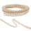 Spitzenband, Baumwollfaden, 20 Yards, Beige, 12
